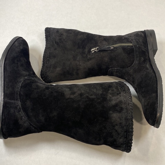 Trask Audra unlined suede boot black western - Picture 4 of 11